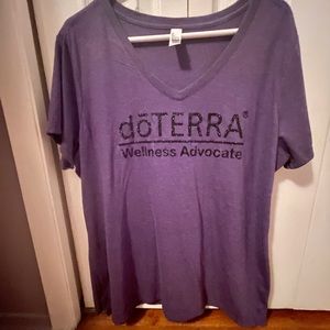 NWOT doterra purple wellness advocate Tshirt.